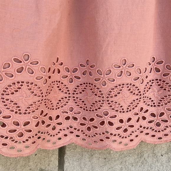 GAP Blush Colour Eyelet Blouse/Tunic M (8) - Picture 2 of 7
